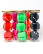 Coloured Tennis Balls Tubed