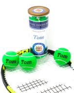 Personalised Coloured Tennis Balls