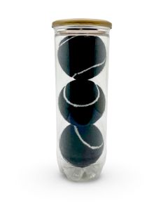 Black Tennis Balls 1 x 3 Ball Tube