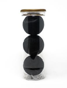 Black Tennis Balls with Black Seams, Tubed