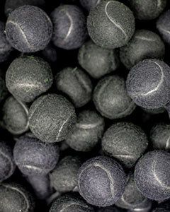 Clearance Black Balls with Black Seams, Tennis Balls with Black Balls