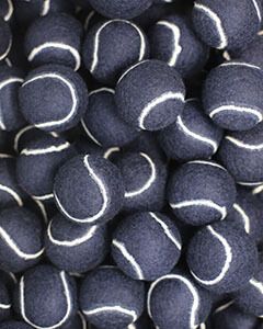 Clearance Blue Tennis Balls with White Seams, Dark Blue Tennis Balls
