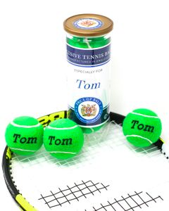 Personalised Coloured Tennis Balls