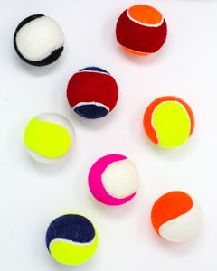 Two Tone Tennis Balls, Two Toned Tennis Balls, Red and Blue Tennis Balls, Yellow and Blue Tennis Balls, Orange and White Tennis Balls