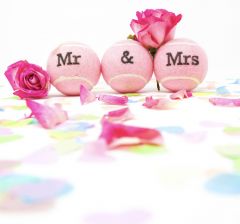 Wedding Gift Tennis Balls, Mr and Mrs Tennis Balls, Tennis Wedding Present