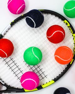 Coloured Tennis Balls Loose 
