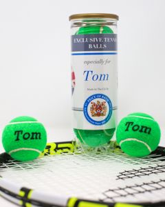 Bright Tennis Balls, Colour Tennis Balls, Personalised Green Tennis Balls, Tennis Ball Gifts
