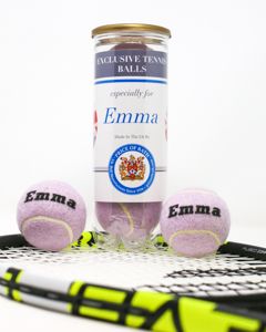 Personalised Pastel Coloured Tennis Balls, Customisable Tennis Ball, Tennis Ball Presents, Unique Tennis Gifts  
