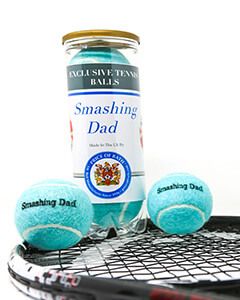 Message Dad Tennis Balls, Personalised Tennis Balls, Father's Day Tennis Ball Present, Tennis Ball Gifts