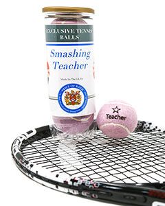Customised Tennis Balls for Coach or Teacher, Tennis Ball Gifts, Tennis Gifts for Teacher, Tennis Gifts for Coach