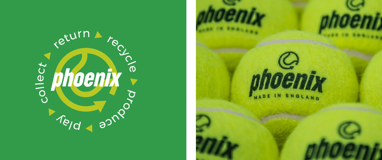 Phoenix recycled tennis ball, play return recycle produce, Price of Bath